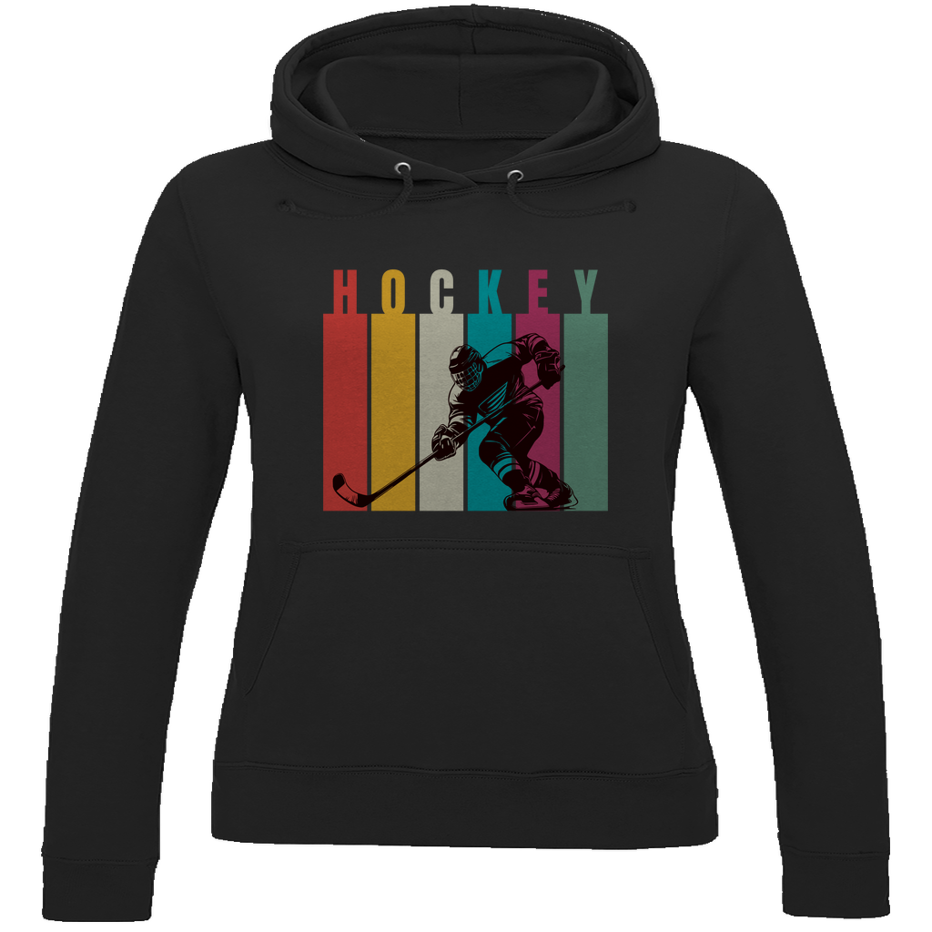 Ladies Hoodie COLOURFUL HOCKEYPLAYER