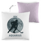 Kopfkissen zweifarbig STERNZEICHEN AQUARIUS / WASSERMANN
