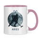 Tasse zweifarbig STERNZEICHEN ARIES / WIDDER