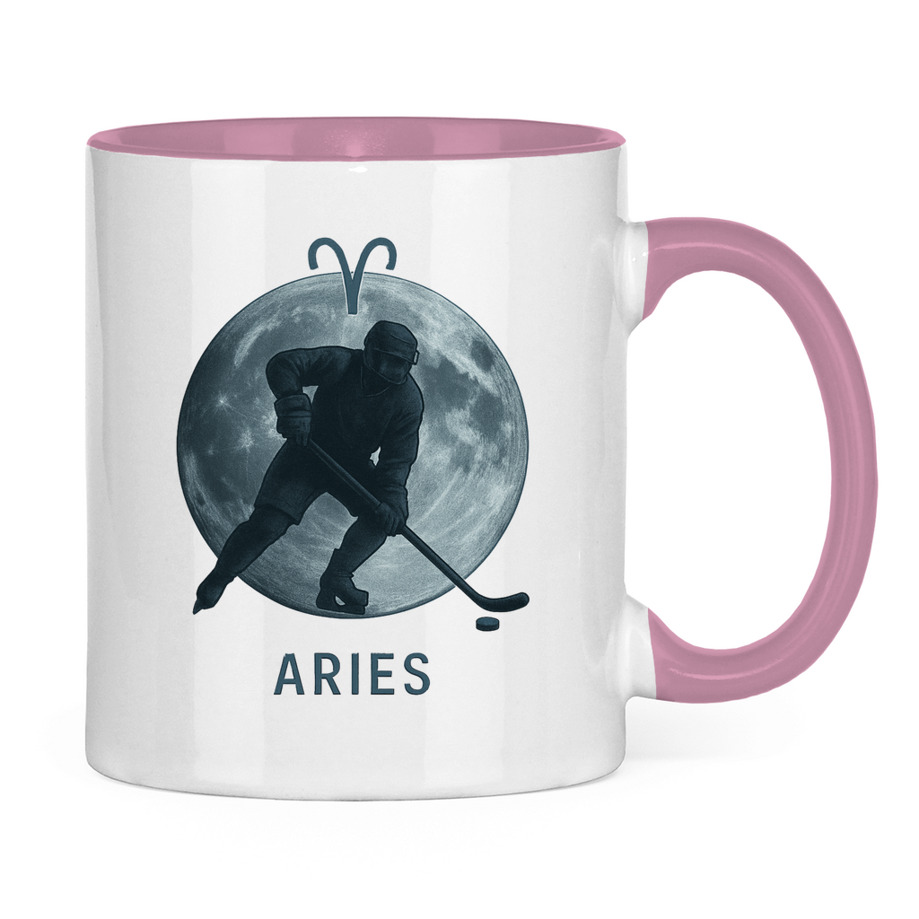 Tasse zweifarbig STERNZEICHEN ARIES / WIDDER
