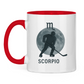 Tasse zweifarbig STERNZEICHEN SCORPIO / SKORPION