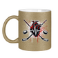 Glitzertasse HOCKEY HEARTBEAT