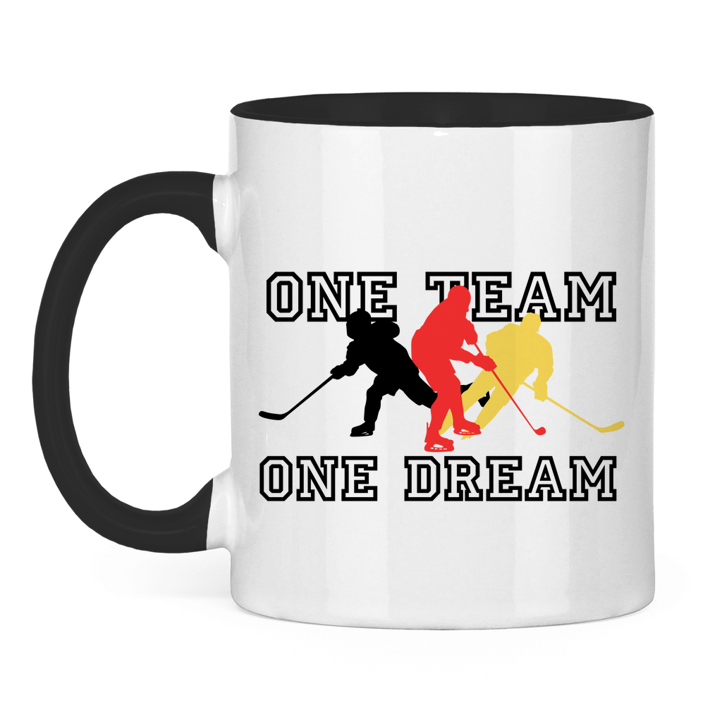 Tasse zweifarbig ONE TEAM-ONE DREAM GER