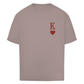 Oversize T-Shirt HOCKEY HERZKÖNIG (front&back)