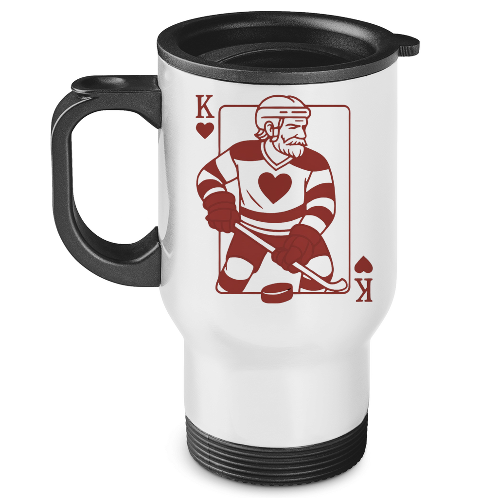 Edelstahl-Thermobecher HOCKEY HERZKÖNIG