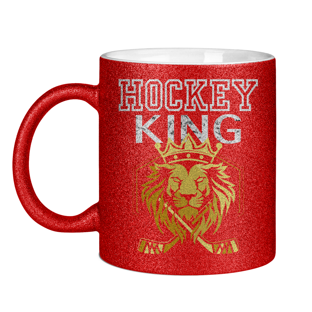 Glitzertasse HOCKEYKING LION