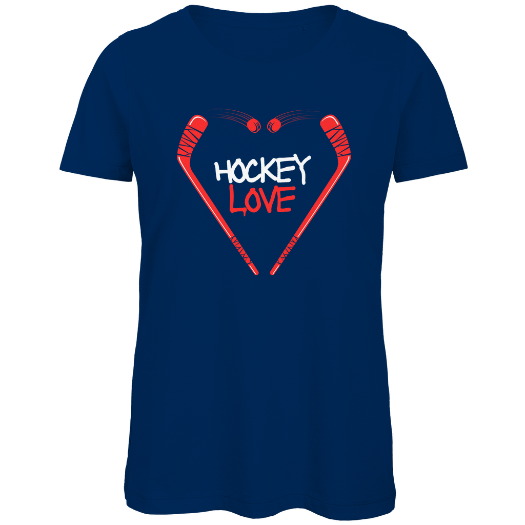Ladies T-Shirt HOCKEYLOVE STICKHEART