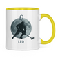 Tasse zweifarbig STERNZEICHEN LEO / LÖWE