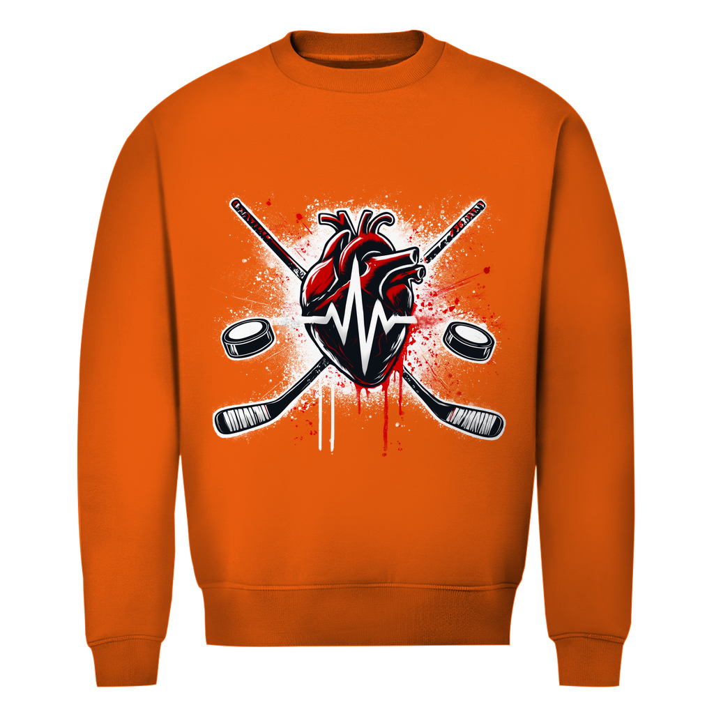 Unisex Sweatshirt HOCKEY HEARTBEAT