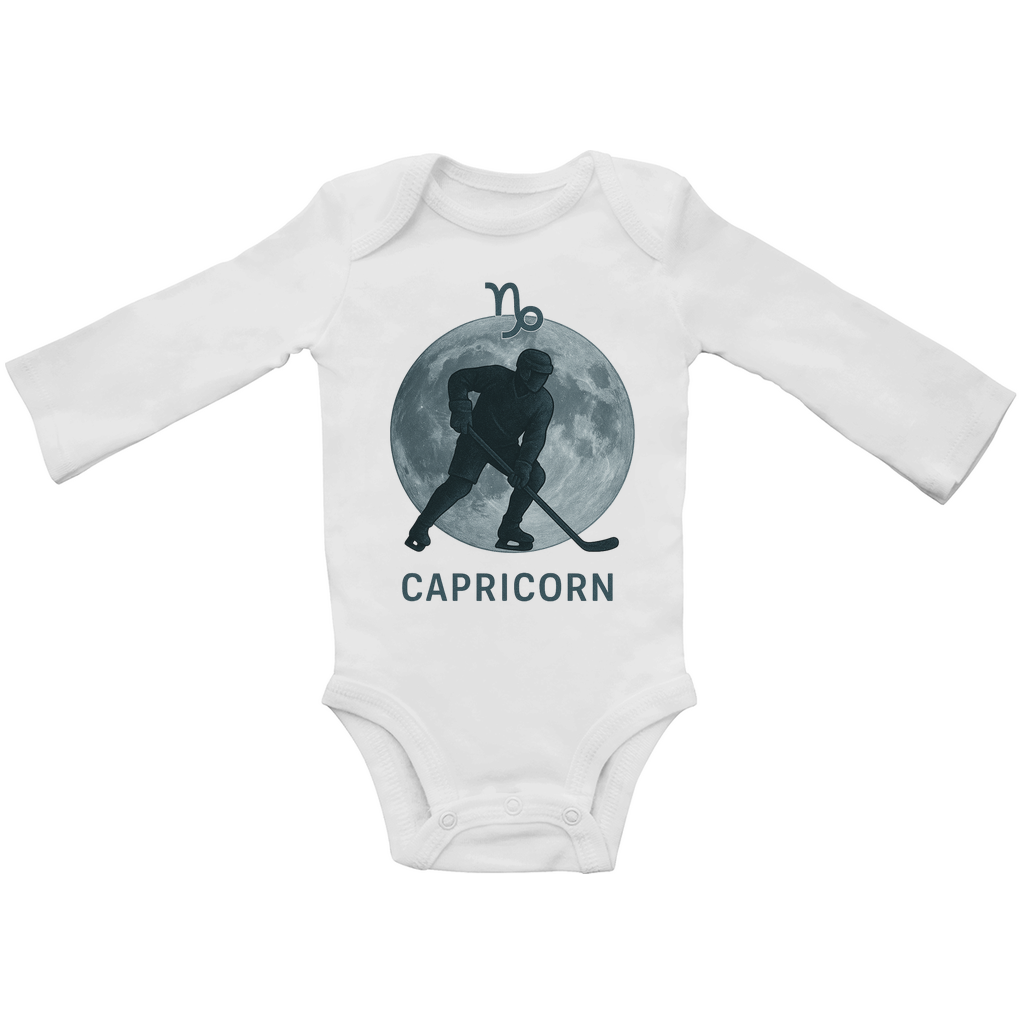 Babybody Langarm STERNZEICHEN CAPRICORN / STEINBOCK