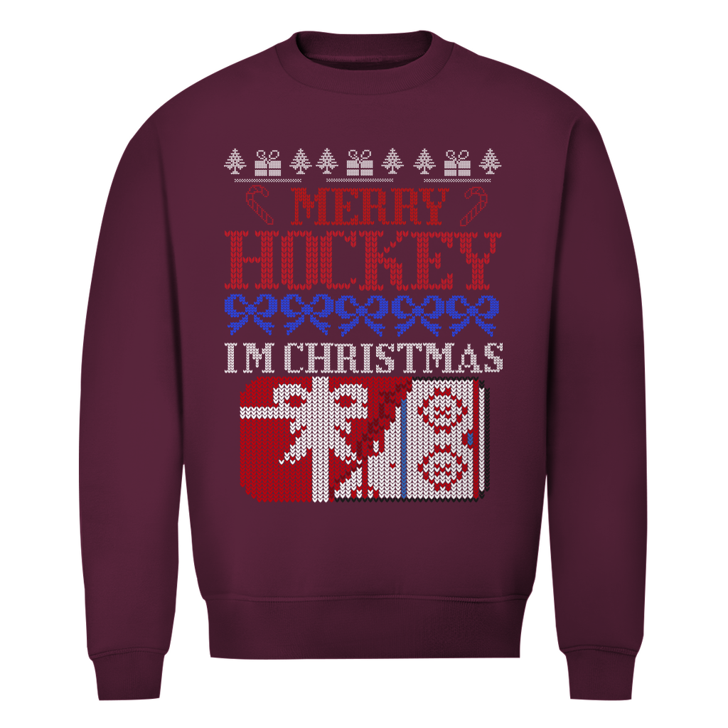 Unisex Sweatshirt UGLY CHRISTMAS MERRY HOCKEY