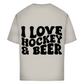 Oversize T-Shirt I LOVE HOCKEY & BEER (back)
