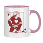 Tasse zweifarbig HOCKEY HERZKÖNIGIN