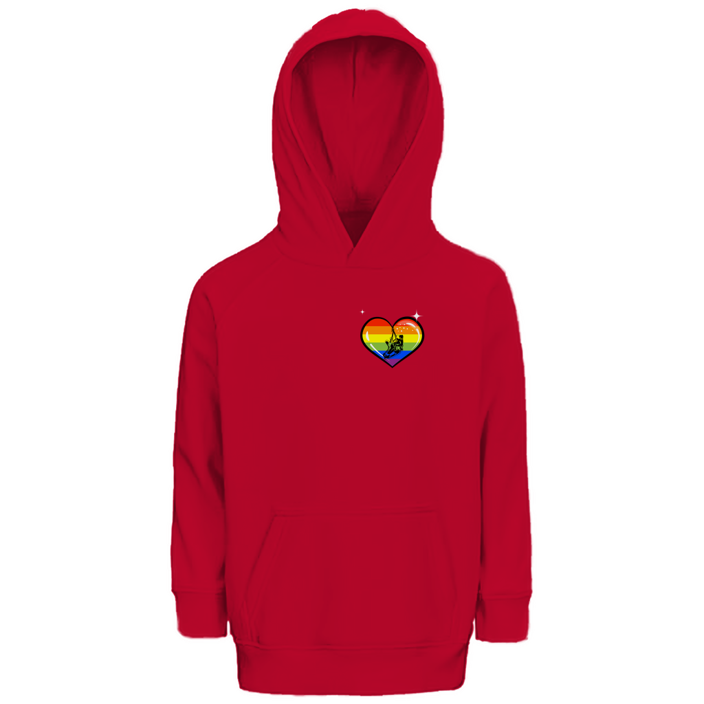 Kids Hoodie RAINBOW SKATE HEART