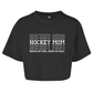 Ladies Crop Top HOCKEYMOM NERVES & HEART
