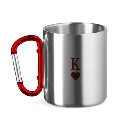 Edelstahltasse HOCKEY HERZKÖNIG