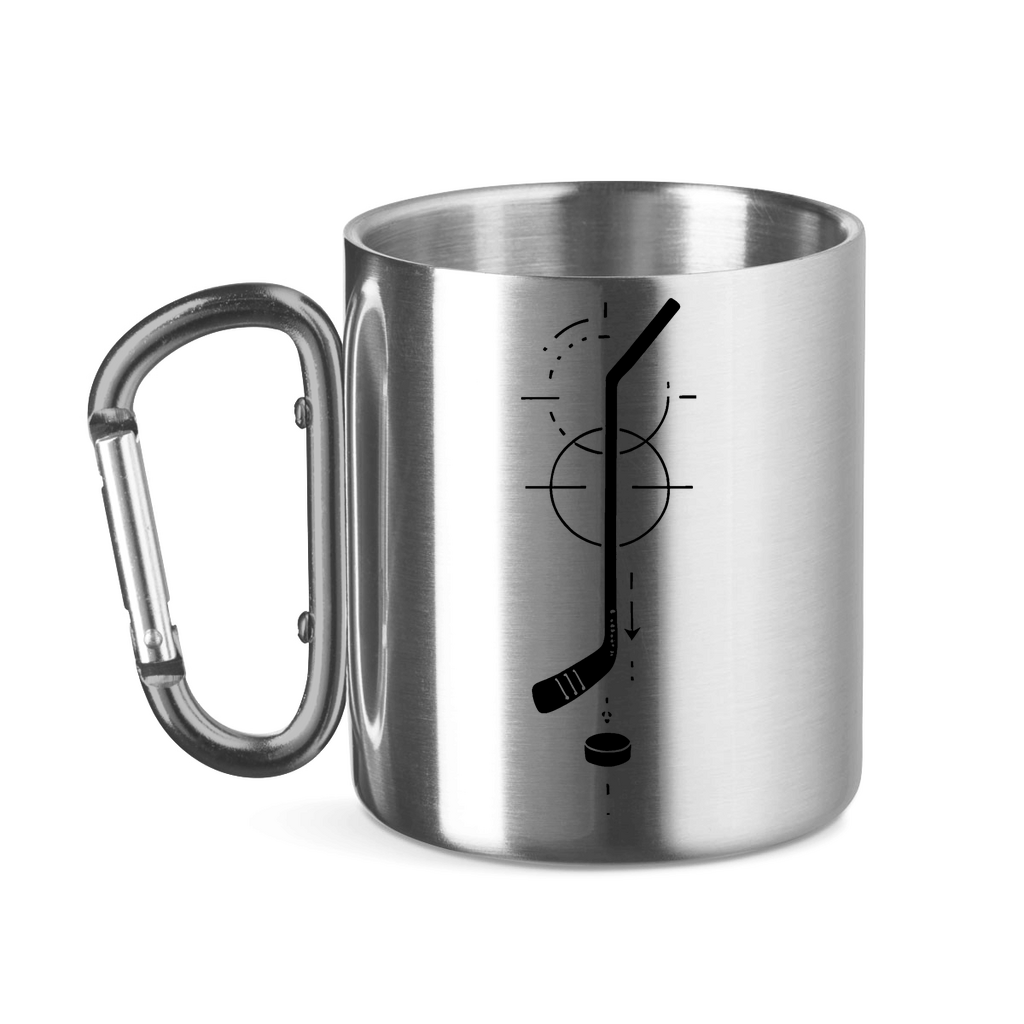 Edelstahltasse HOCKEYSTICK MODERN