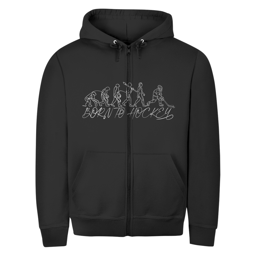 Unisex Zipper BORN TO HOCKEY EVULUTION