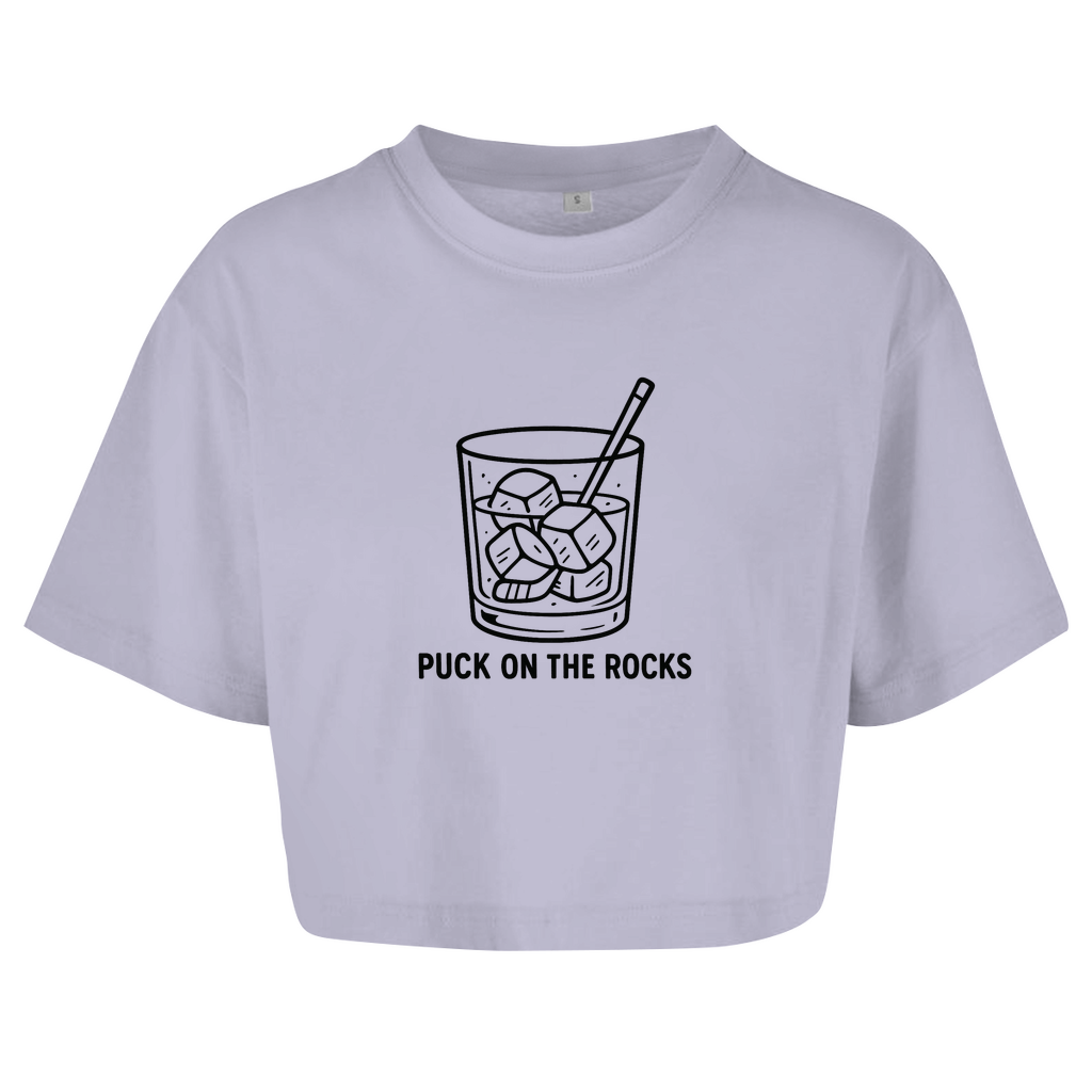 Ladies Crop Top PUCK ON THE ROCKS