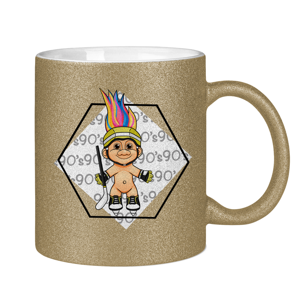 Glitzertasse HOCKEYTROLL