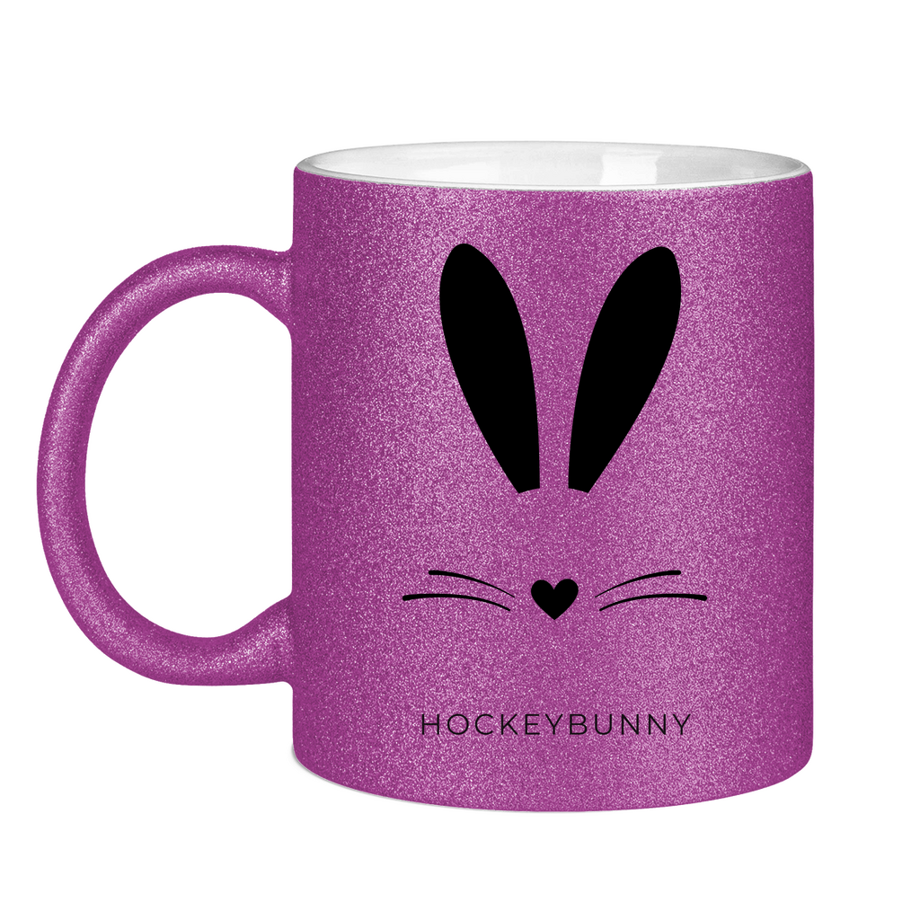 Glitzertasse HOCKEYBUNNY