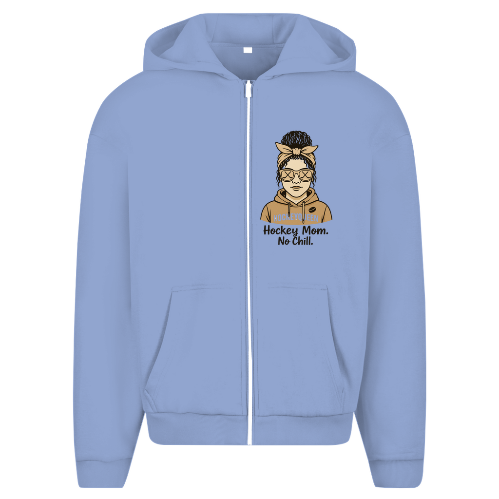 Oversize Zipper HOCKEY MOM - NO CHILL