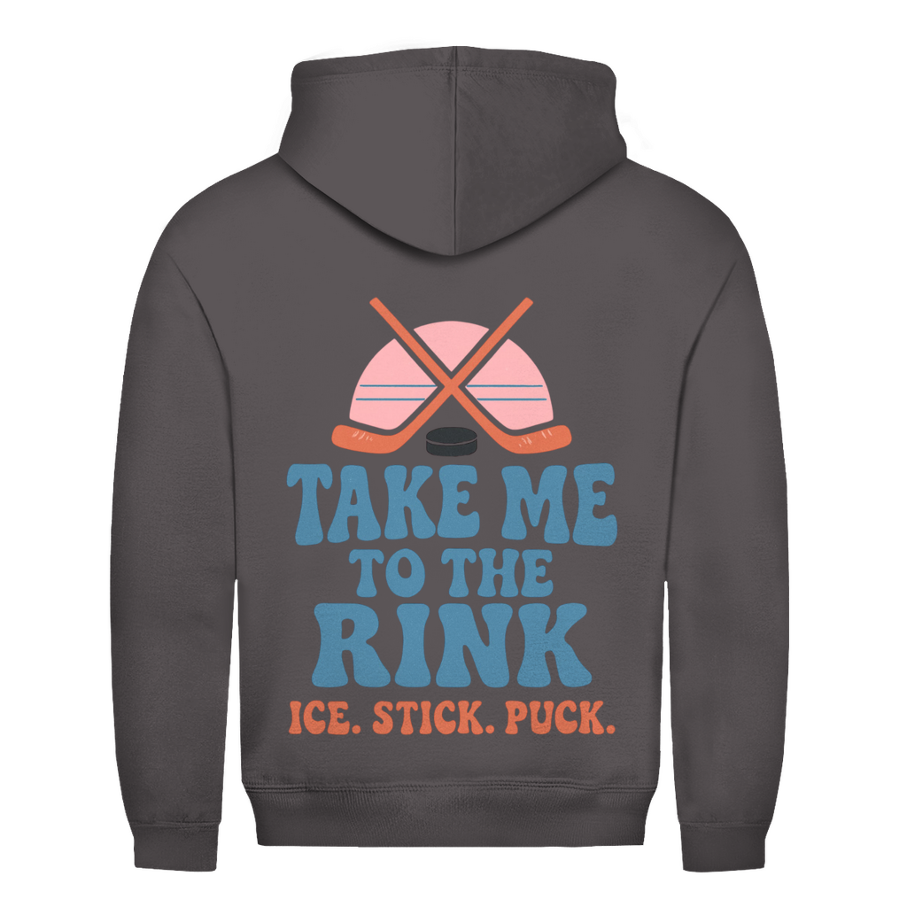 Unisex Hoodie TAKE ME TO THE RINK (back)