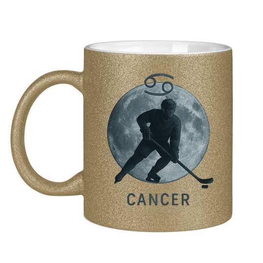 Glitzertasse STERNZEICHEN CANCER / KREBS