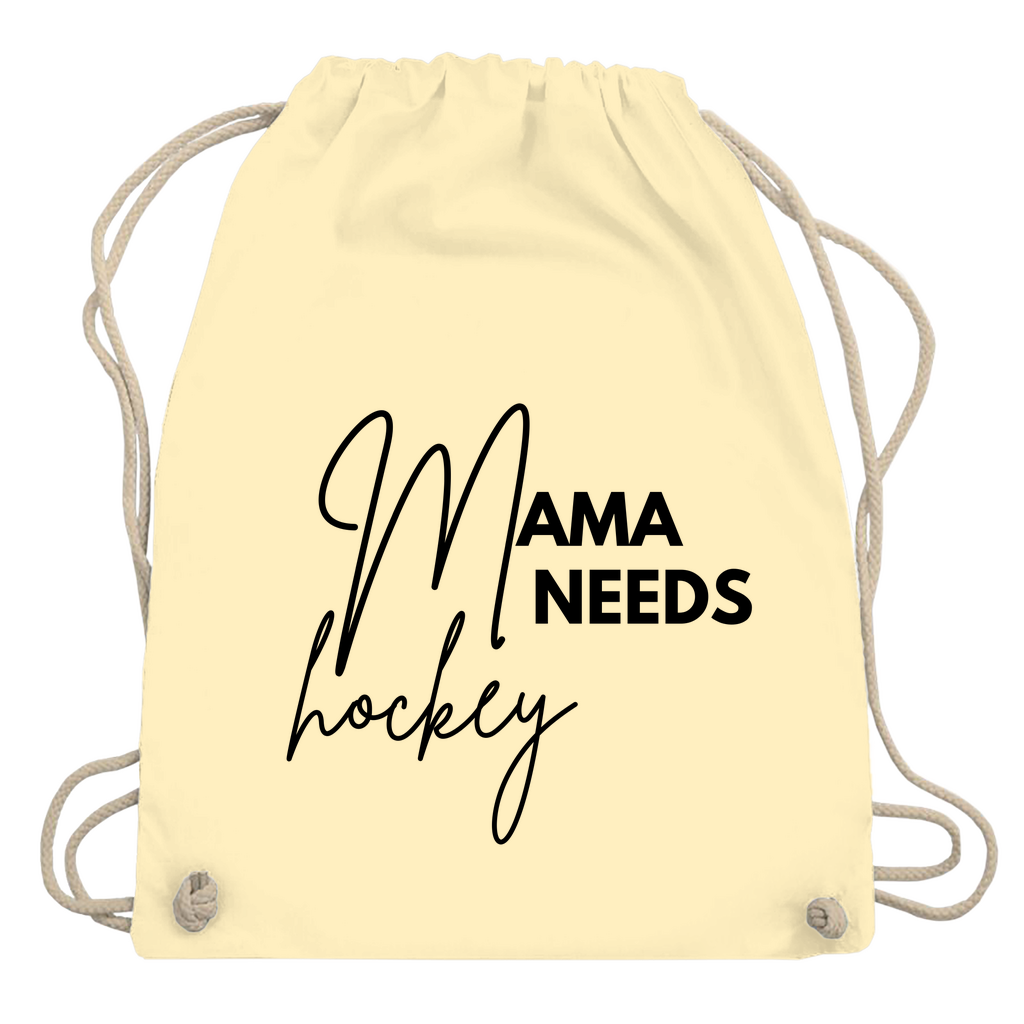 Turnbeutel MAMA NEEDS HOCKEY