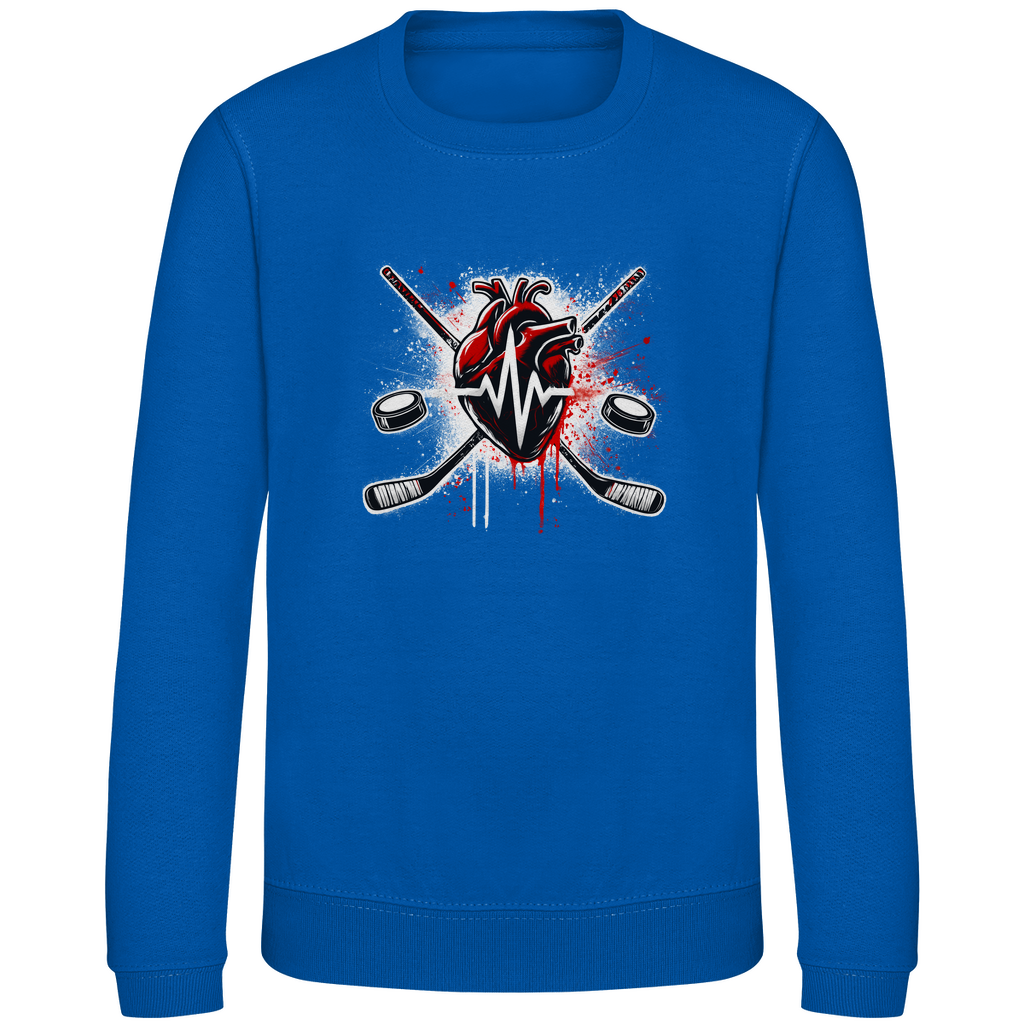 Kids Sweatshirt HOCKEY HEARTBEAT