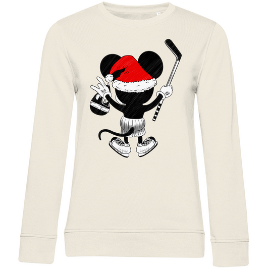 Ladies Sweatshirt HOCKEY-SANTA-MOUSE