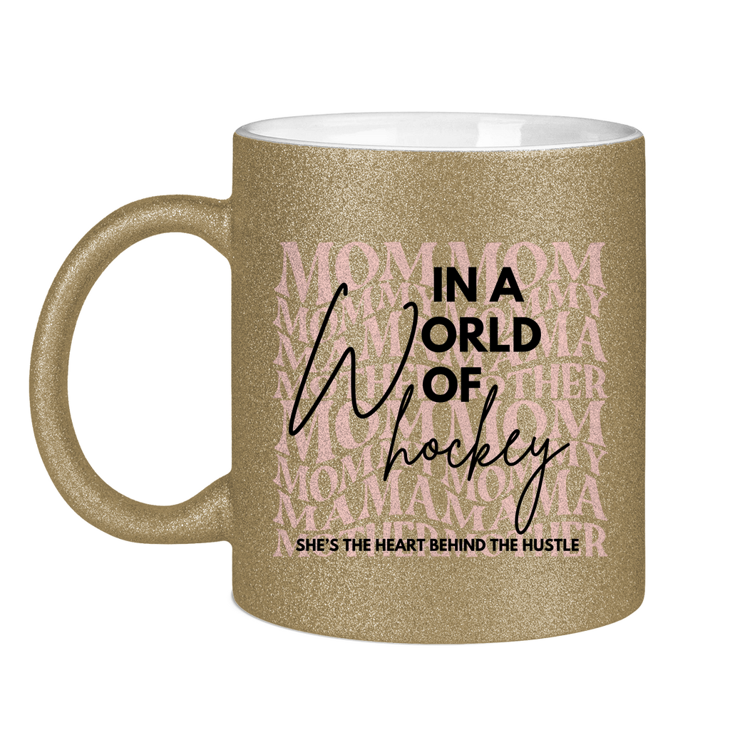 Glitzertasse WORLD OF HOCKEY - MOM