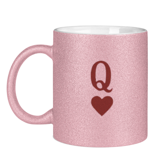 Glitzertasse HOCKEY HERZKÖNIGIN