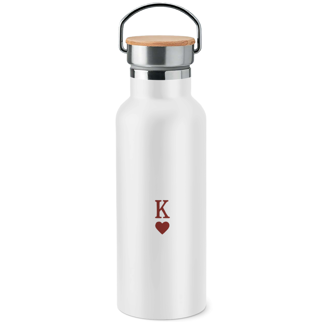 Edelstahl-Trinkflasche HOCKEY HERZKÖNIG