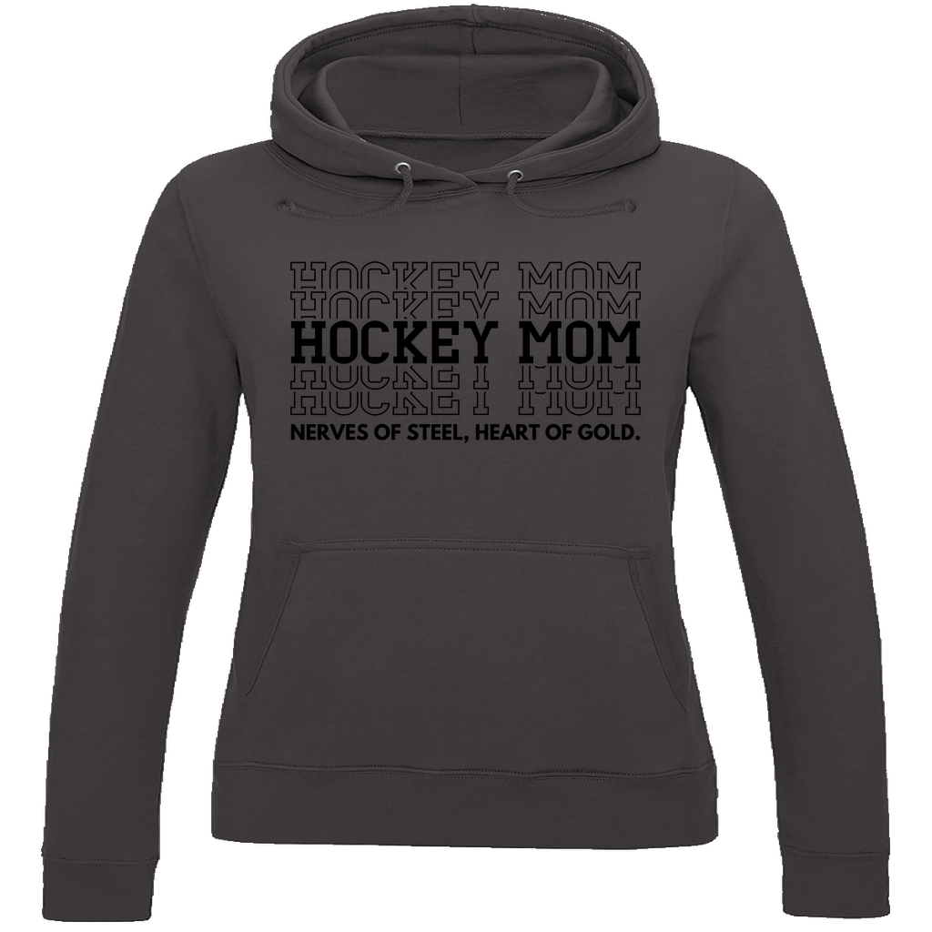 Ladies Hoodie HOCKEYMOM NERVES & HEART