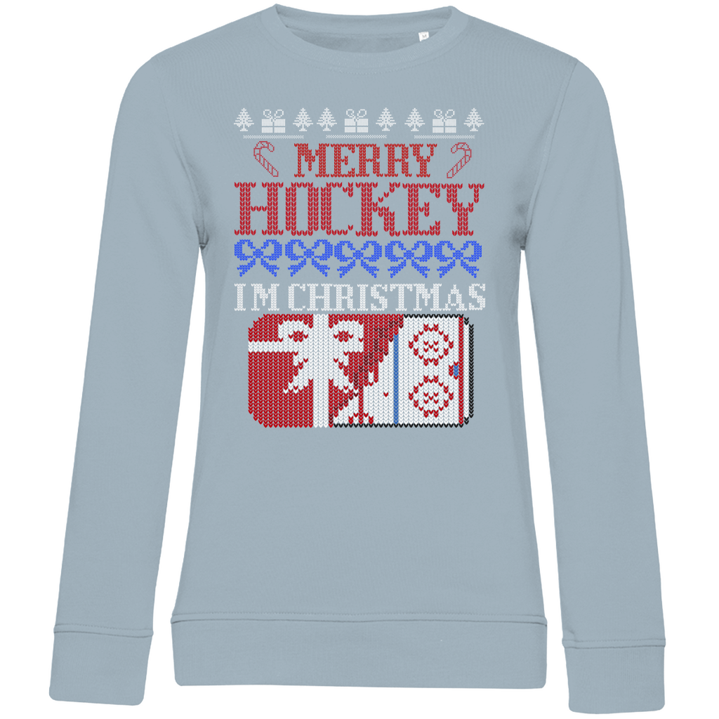 Ladies Sweatshirt UGLY CHRISTMAS MERRY HOCKEY