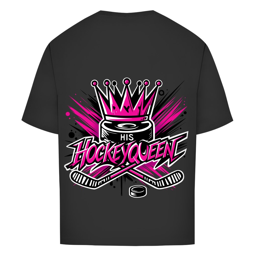 Oversize T-Shirt HIS HOCKEYQUEEN (front&back)