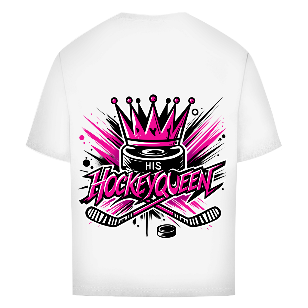 Oversize T-Shirt HIS HOCKEYQUEEN (front&back)