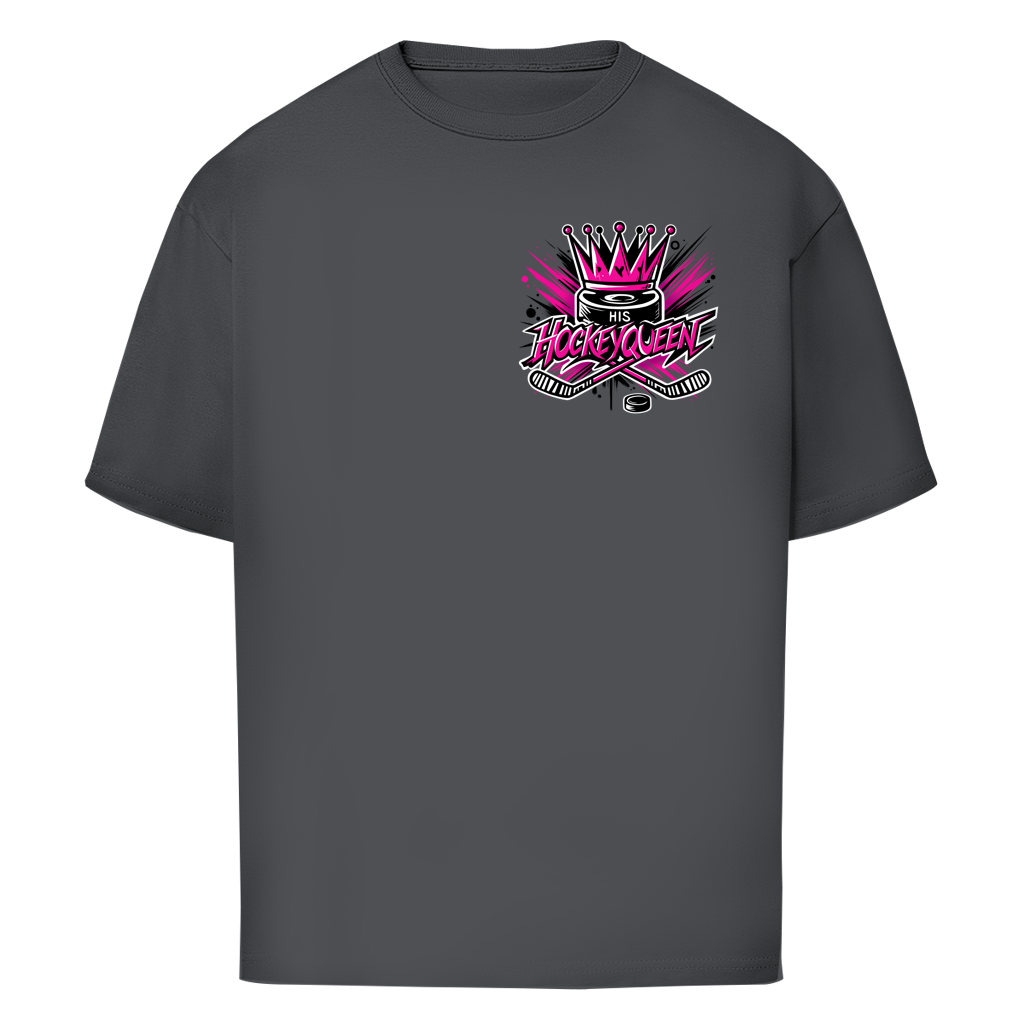 Oversize T-Shirt HIS HOCKEYQUEEN (front&back)