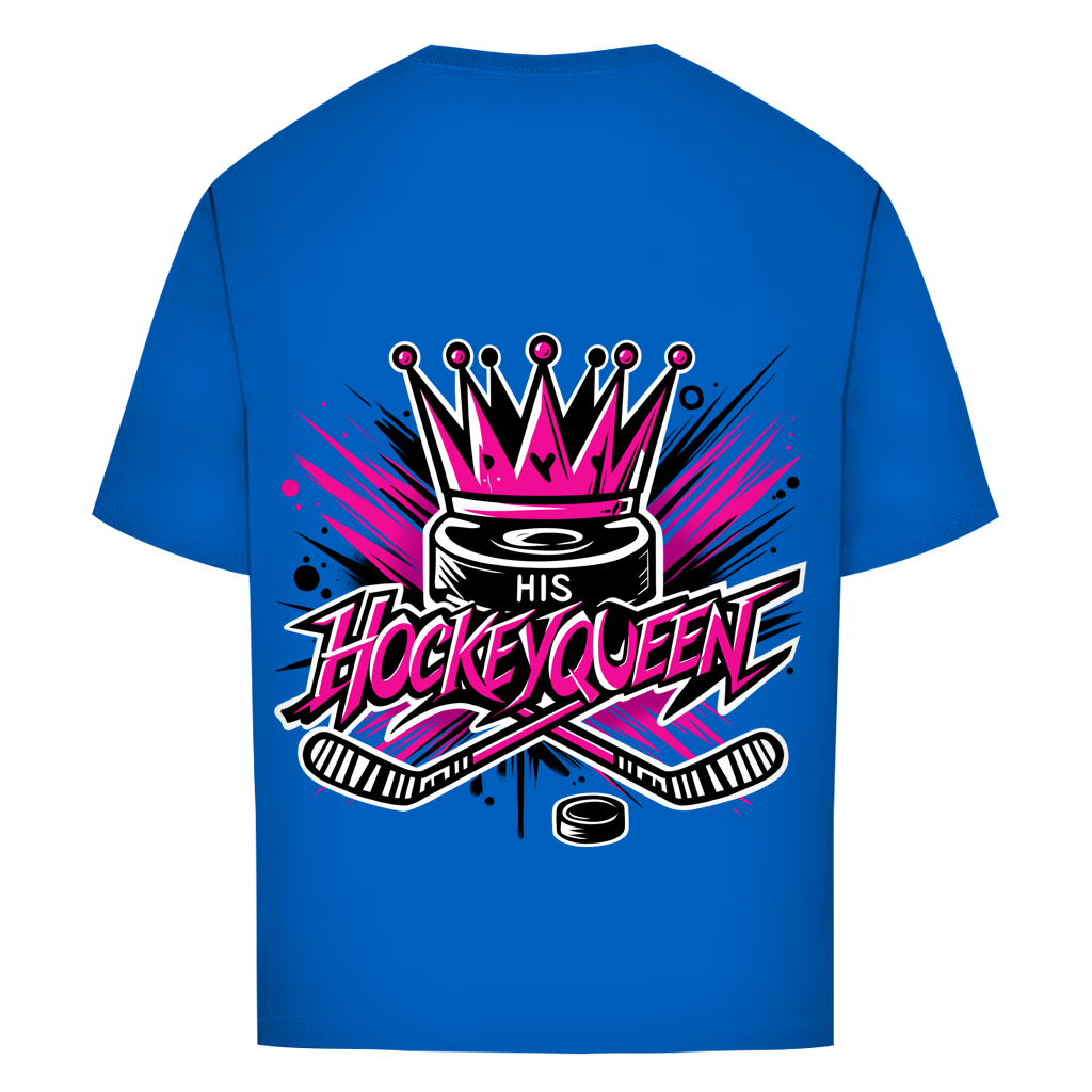 Oversize T-Shirt HIS HOCKEYQUEEN (front&back)
