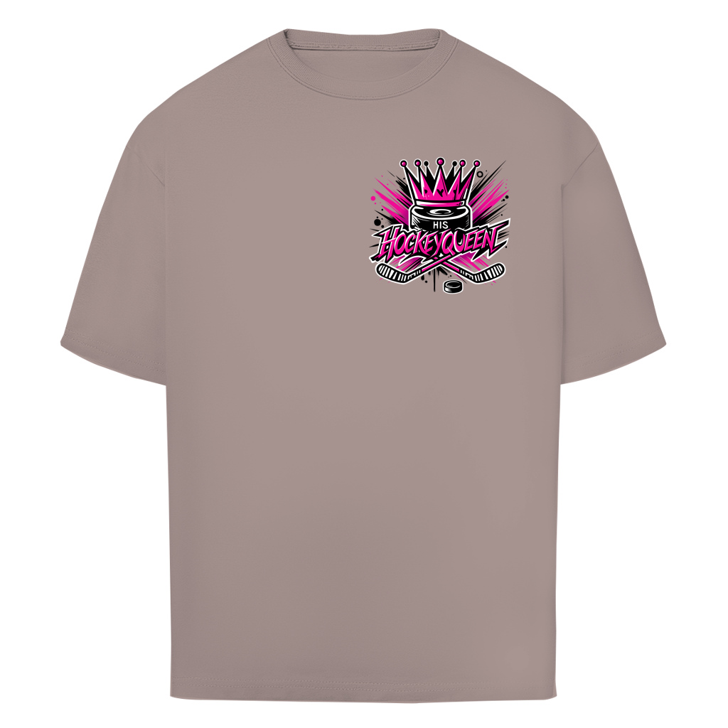 Oversize T-Shirt HIS HOCKEYQUEEN (front&back)