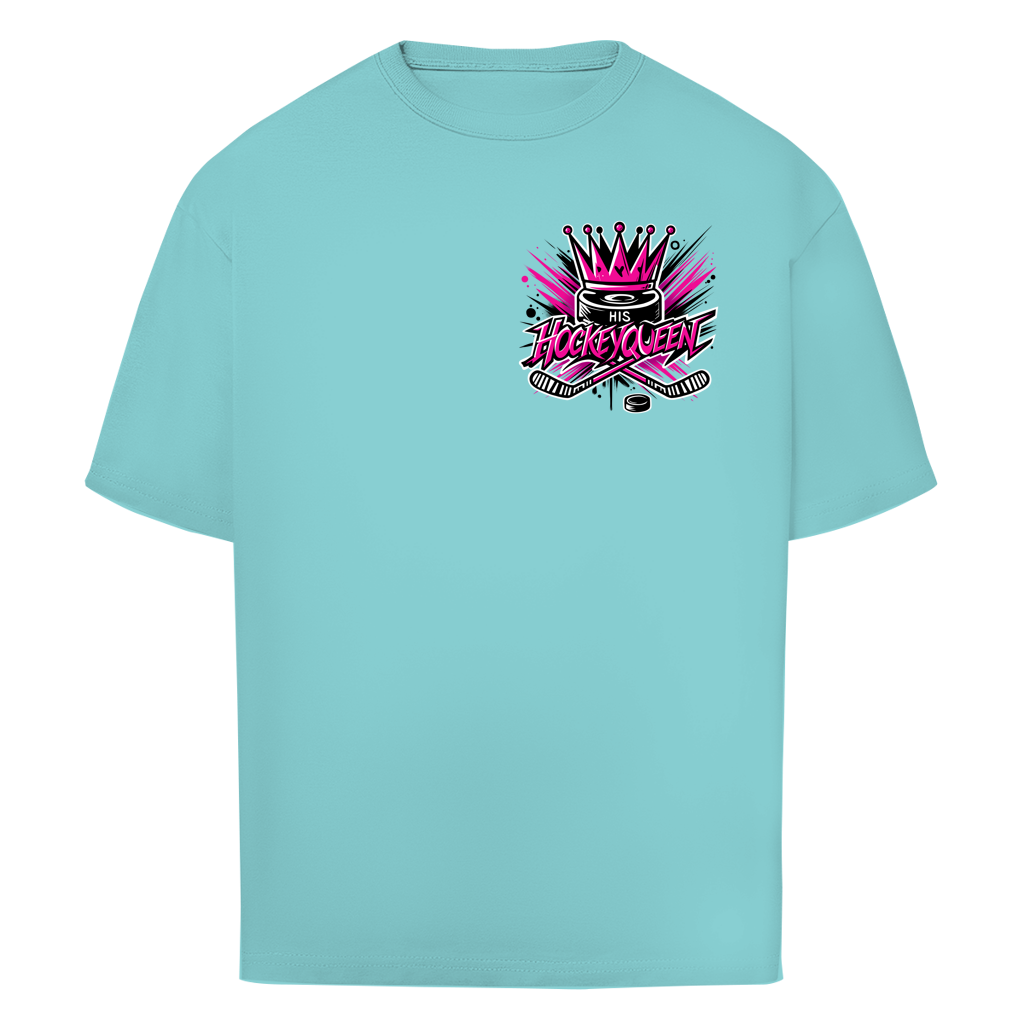 Oversize T-Shirt HIS HOCKEYQUEEN (front&back)