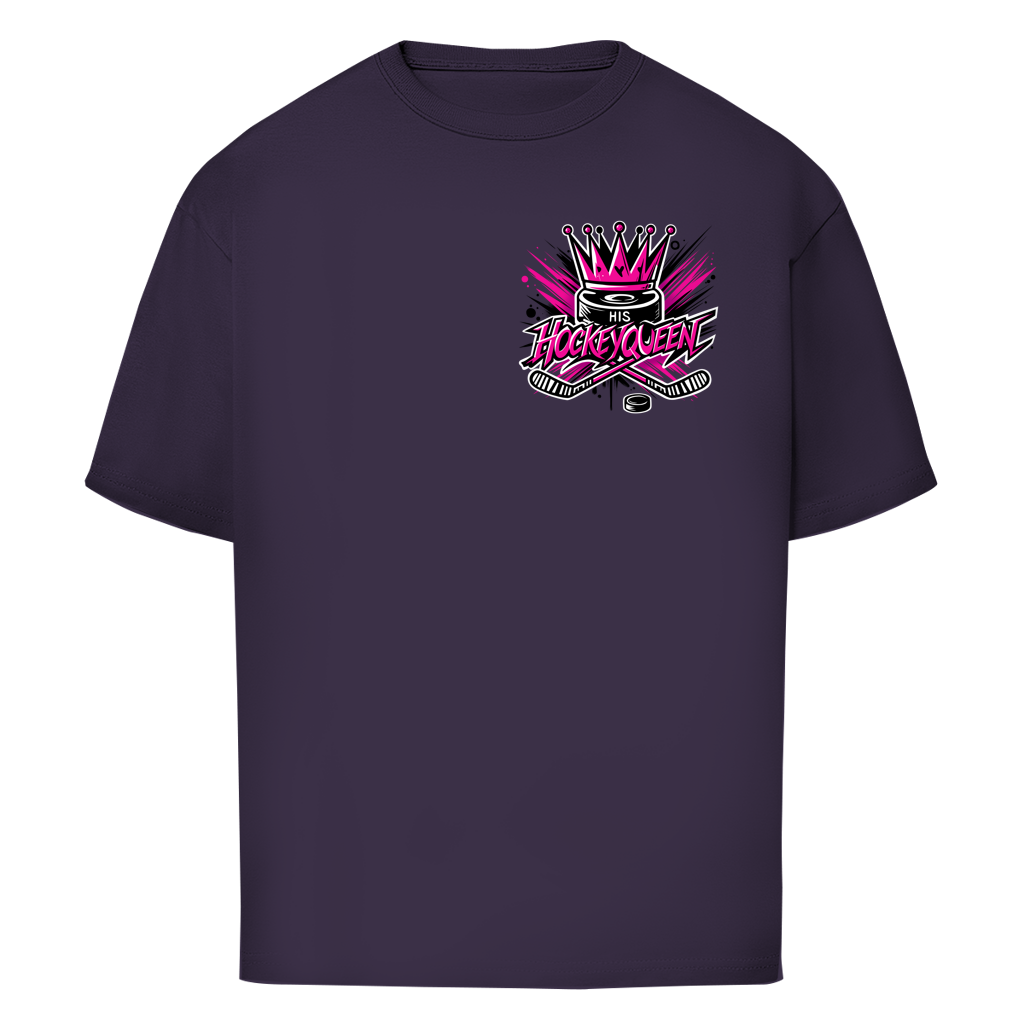 Oversize T-Shirt HIS HOCKEYQUEEN (front&back)