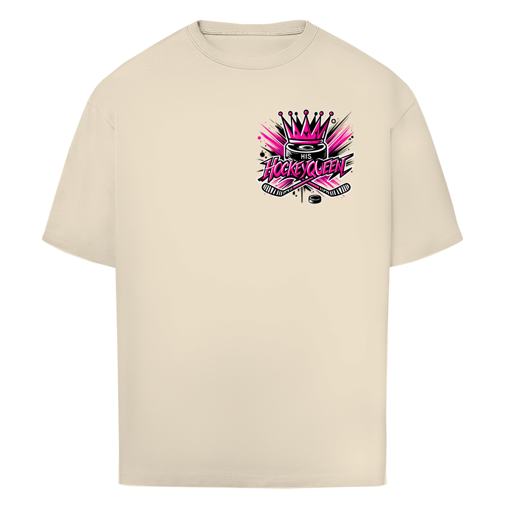 Oversize T-Shirt HIS HOCKEYQUEEN (front&back)