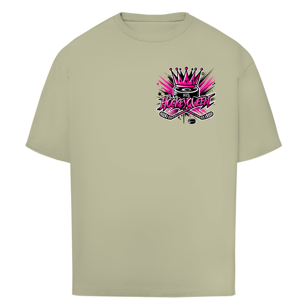 Oversize T-Shirt HIS HOCKEYQUEEN (front&back)