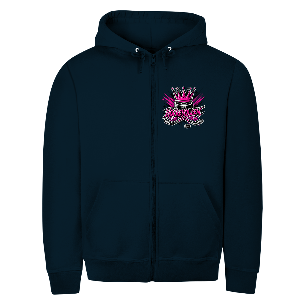 Unisex Zipper HIS HOCKEYQUEEN (front&back)