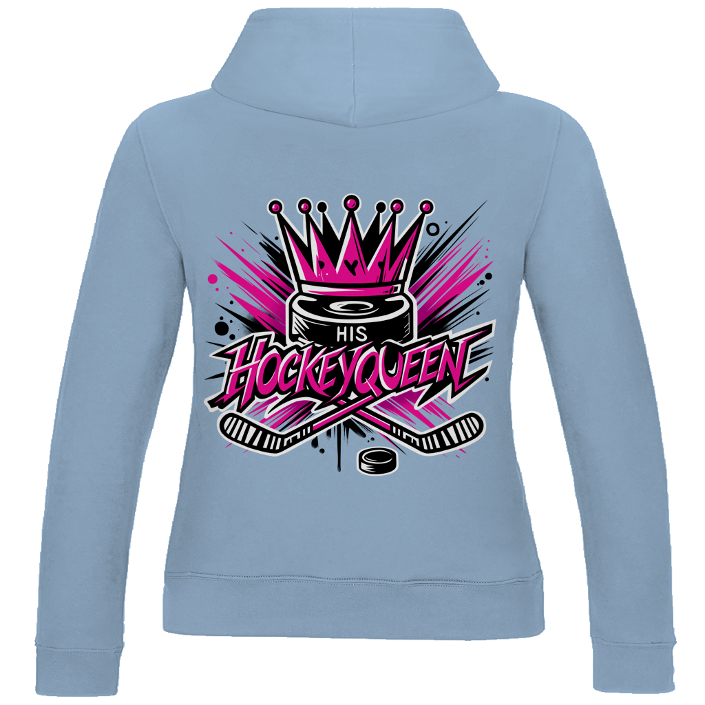 Ladies Hoodie HIS HOCKEYQUEEN (front&back)