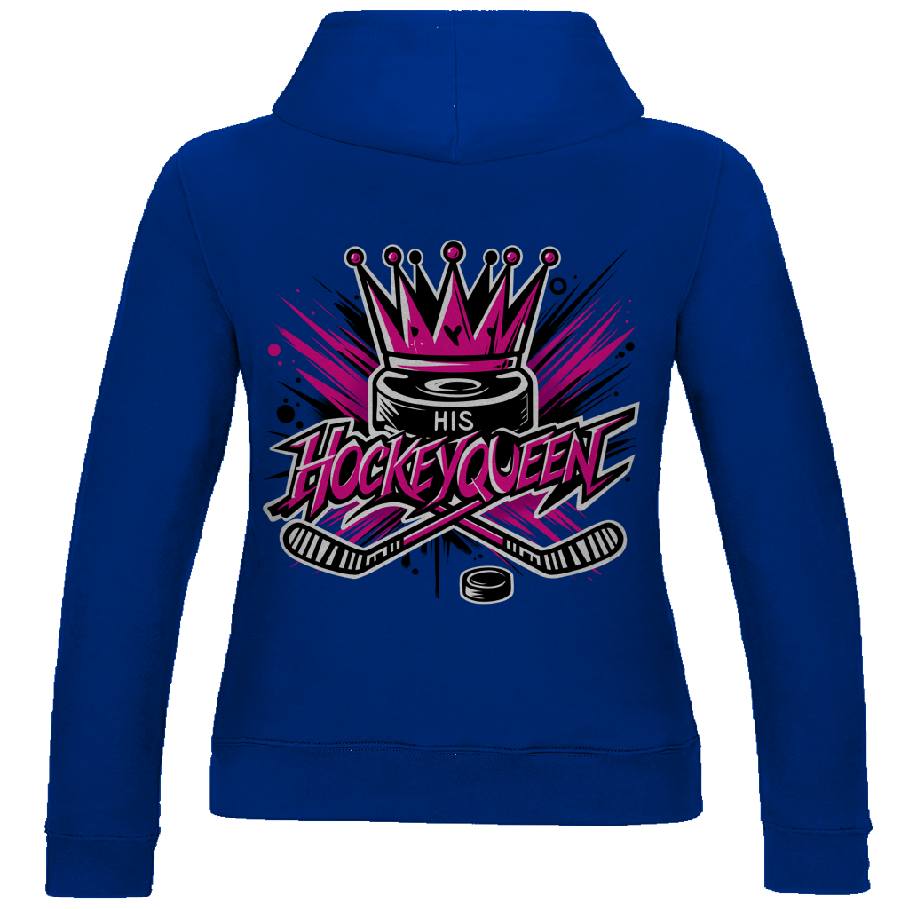 Ladies Hoodie HIS HOCKEYQUEEN (front&back)