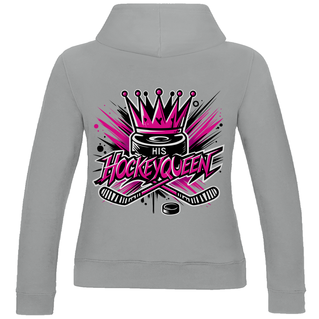 Ladies Hoodie HIS HOCKEYQUEEN (front&back)