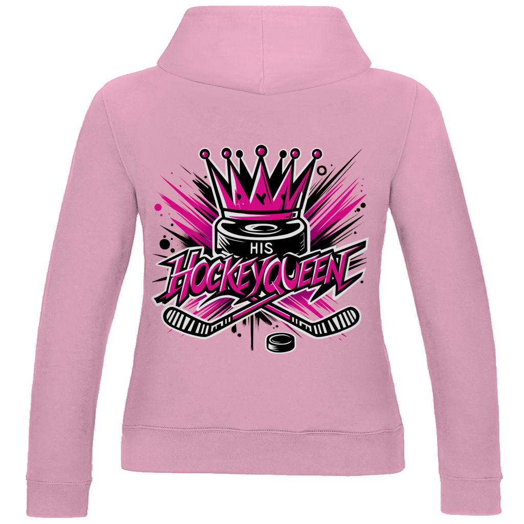 Ladies Hoodie HIS HOCKEYQUEEN (front&back)
